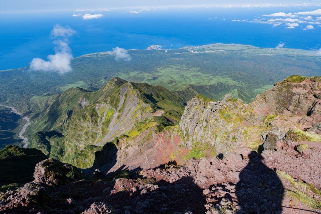 利尻山山頂からの景色